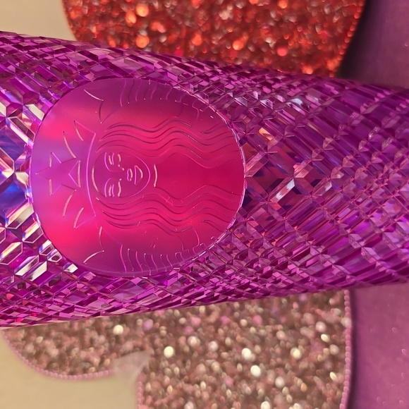 Starbuck 💖💜NWOT💜💖 Beautiful Purply Pink Iridescent Gemstone Tumbler!💖💜💖💜 - Picture 5 of 12